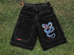 Uued JNCO l&uuml;hikesed p&uuml;ksid Y2K hip-hop aasta Harajuku gooti taskuga laiad teksap&uuml;ksid meestele M black