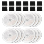 PETKIT Eversweet 2S 3 Pro Solo SE Solo2 12 tk Pakk Universaalne Lemmiklooma Veeautomaadi Filter, Lemmiklooma Vee purskkaevu Asendusfiltrid white