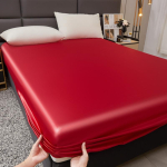 Veekindel Sile Siidine Pinguldatud Linalina &Uuml;he Kahekohalise Queen King Voodi jaoks Siidine Madratsikaitse Naistele Lastele Perele 200x220cm 1pc waterproof