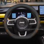 Nahast auto roolikatete jaoks Jeep Avenger 2024 2025 Auto roolikatete Jeep Avenger Tarvikud fv1 black