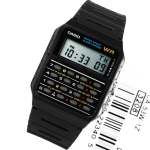 Casio Kalkulaator Alarm Stopper Kahekordne Aeg K&auml;ekell CA-53W-1Z | CA-53W-2B | CA-53W-3B | CA-53W-4B | CA-53W-5B / Autentne Casio CA-53W-1Z black