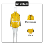 Kill Bill Vol 1 Cosplay Kost&uuml;&uuml;m The Bride Kollane Komplekt Halloweeni Ja Anime Rollim&auml;nguks L yellow