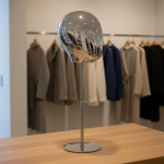 Mannekeenipea N&auml;idistugi T&auml;ispuidust Konstruktsioon Lauapealne Mitmek&uuml;lgne M&uuml;ts Silver_Adult Plated 52CM