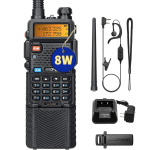 BAOFENG UV-5R 8W/5W 3800mAh K&otilde;rge V&otilde;imsusega Raadioamat&ouml;&ouml;ri Raadio VHF&UHF Kaasaskantav Kahepoolne Raadio Pika Vahemaaga Laetav K&auml;eshoitav Raadio CB Raadio US