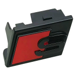 Audi 3D Auto embleem DIY Kohandatav Kaitseraua T&auml;ht S M&auml;rk Esiv&otilde;re Logo Kaunistus Autode V&auml;lisk&uuml;lje Muudatuste Tarvik punane