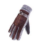 Seanahast kindad Talvised paksud fliisist soojad meeste nahkkindad meestele labakindad pikad kindad