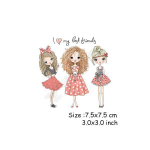 DIY aksessuaarid Elegantsed t&uuml;drukute kleebised t&uuml;drukutele Pestavad k&auml;sitsi valmistatud parches Kodused naiste plaastrid