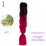 80 v&auml;rvi Long Ombre Long Jumbo S&uuml;nteetilised Kootud Juuksed Heegeldatud V&auml;rvilised t&uuml;drukute Juuksepikendused B1
