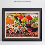 5D teemantmaaling maitseaine teemanttikandid maastik Ristpistes teemantmosaiik K&ouml;&ouml;gi seinakaunistus 20*30 cm