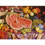 Teemantmaaling Lilled Puuviljad Arbuus Viinamarjad K&auml;sitsi valmistatud Teemantmaal Ristitikandid 20X30CM