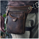 Meeste ehtsast nahast kujundusega vabaaja ristkerega kott Moodne v&ouml;&ouml;rihma komplekt jalakott tumepruun v&auml;rv