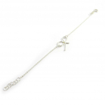 Les Tr&eacute;sors De Lily [M6516] - Bracelet Argent 'Noeud Romantique' h&otilde;be