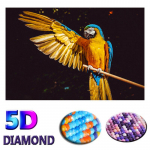 T&auml;ielik teemantmaaling DIY 5D tikandid papagoi ristpistes 20X30CM