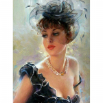 DIY teemanttikandid 5D teemantmaal  Sexy Lady Elegance Beauty  Mosaiic Home Decorate 20X30CM