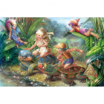 5D isetehtud teemantmaalid, kus lapsed l&otilde;butsevad ristpistes kivist pilte 20X30CM