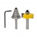 T&ouml;&ouml;riistapood 1 tk Rabbet ruuteri otsak + 6 tk laagrikomplekt l&otilde;ikur Tenon puidut&ouml;&ouml;tlemise puusepat&ouml;&ouml;riist 8mm