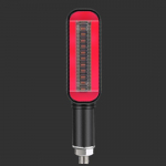 2 tk LED suunatuli mootorratta stoppsignaalidel DRL voolav vesi vilkur 2 in 1 vilkuri m&auml;rgutuli tagatule universaalne pidur valge/kollane