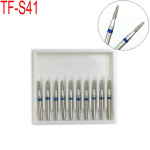 10 tk Dental Diamond FG kiired puurid keskmise hammaste poleerimisvahendiga 1,6 mm varrega hambaravi materjalid TF-S41