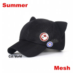 Anime EVA Shikinami Asuka Rangure Cat Ear Polar fliisist m&uuml;ts Peak Cap Pesapallim&uuml;ts summer