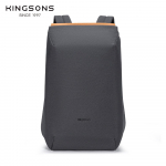 Meeste seljakott Kingsons 15,6-tolline vargusevastane s&uuml;learvuti seljakott tumehall/helehall/helesinine KS3207W 15.6 inch tumehall v&auml;rv