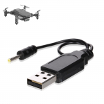 &Uuml;hildub S66 RC Drone USB laadija juhtmega RC drooni aku jaoks 3,7 V 650 mAh liitium must