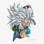 Plaastrid riidekoti jaoks Triikida termokleebised Goku Ssj5 Goku Vegeta muster pestav soojus&uuml;lekanne