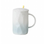 Kaanega keraamiline kruus Lusikas Suure mahutavusega tass Meeste ja naiste kohvitass Kodune teetass Korea armas &otilde;pilane One size