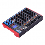 AG8 kaasaskantav 8-kanaliline segamiskonsooli digitaalne helimikser + 48 V fantoomtoide Toetab BT/USB/MP3 US Plug