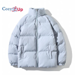 Cozy Up Meeste soe mantel, paks talvejope 5XL must
