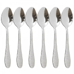 6 tk / komplekt Peegel Kuldne s&ouml;&ouml;giriistade komplekt kook puuviljalusikas s&ouml;&ouml;giriistade komplekt &otilde;htus&ouml;&ouml;gi lusikas lauan&otilde;ude roostevabast terasest s&ouml;&ouml;giriistade h&otilde;ben&otilde;ude komplekt h&otilde;be