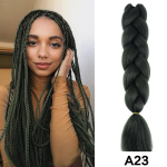 Jumbo Braiding Hair 24 Tolli 100G Patsid Juuksepikendused Pure Ombre Colors K&otilde;rge temperatuuriga s&uuml;nteetilisest kiust pikendused naistele