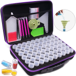 5D teemantmaalimise tarvikute hoiukarp 15/30/60/120 piluhelmed pudelid konteiner purk t&otilde;mblukuga &uuml;mbris iseteemateemandiga maalimiseks 60grid& Tools set