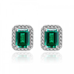 Gica Gema Smaragdk&otilde;rvar&otilde;ngad 925 Sterling H&otilde;be, 6*8mm Rohelised v&auml;&auml;riskivide N&ouml;&ouml;pk&otilde;rvar&otilde;ngad Unikaalne disain Romantiline peened ehted Pulmapeo kingitused Uus trend 925 Silver roheline