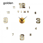 3D helendav seinakell peegelseinakleebised Loomingulised DIY kellad Eemaldatav kunstkleebis Kodukaunistus Elutuba Kuum kvartsn&otilde;el M