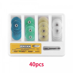 Hammaste poleerimiskettad Gross Reduction Conturing Mandrel Triibud Hambaravimaterjalid Hammaste valgendamine 40pcs