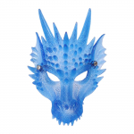 Halloweeni maski karnevali tantsupeo cosplay rekvisiidid 3D l&auml;bipaistvad silikoondraakonimaski festivali kingitus t&auml;iskasvanud lastele sinine