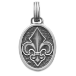 Les Tr&eacute;sors De Lily [R7450] - h&otilde;bedast ripats  Vikings  vanandatud h&otilde;be - 18x15 mm (liilia lill) h&otilde;be