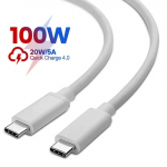 PD 100 W USB C-C-t&uuml;&uuml;pi USB kaabel kiirlaadimise andmekaabel iPhone 15 Pro Max jaoks Huawei Samsung Xiaomi telefoni andmeliini kiirlaadimise tarvikud 1M valge