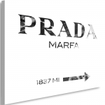 L&otilde;uendiprint Prada Marfa mustvalge 90x60 must/valge