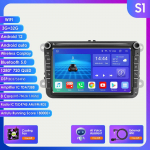 Autoraadio Hizpo 8 tolli Android AutoRadio jaoks Volkswagen VW Passat B6 B7 CC Tiguan Touran Golf Polo Skoda Seat Carplay Multimeedia GPS 2din Audio Video S1 8Core 3GB 32GB AI