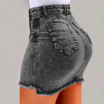 Ramidos Uued Naiste Suvised L&uuml;hikesed Teksad Denim Naiste taskud Pese Denim Miniseelikud S hall v&auml;rv