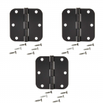 3,54 x 1,97 x 0,59 tolli ukseliigend siseuks mattmust