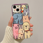 Armsad K&uuml;&uuml;likud Multikad Koerloomad Armas telefoni&uuml;mbris iPhone'ile 14 13 12 11 Pro Max Fashion Pehmest silikoonist telefoni tagakaane &uuml;mbris For iPhone 12 Pro