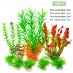 Kunsttaimed 16 tk akvaariumi taimed veetaimed akvaarium kodu ja kontori akvaarium kalapaak muru dekoratiivtarvikud HQ-217-A3-