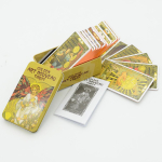 Tarom&auml;ng Kaardim&auml;ng Waite Iron Box Tarot &Uuml;likond Kaardilauam&auml;ng Pronks Oracle Card Party Mitme m&auml;ngijaga vabaajam&auml;ng 10*6*4cm brown