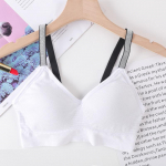 Naiste spordirinnahoidjad Crop Top Fitness J&otilde;usaali jooksmine Spordir&otilde;ivad Naiste aluspesu Push Up rinnahoidja joogarinnahoidja One Size valge