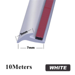 10M valge T tihendatud riba kummist auto poritiiba kaitseraua k&uuml;ljeseelikud trimmiga ilmastikuriba