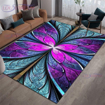 Moodne luksuslik v&auml;rviline sulgede vaipkate elutoa libisemiskindlad vaibad kohvilaua jaoks, esikusse, p&otilde;randamati sisekujundus 160cm x 200cm