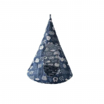 Lemmikkassi eemaldatav v&otilde;rkkiik Eemaldatav pestav kassiliiv Rippuv linane koonusekujuline voodi sinine