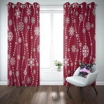 Elutoa j&otilde;ulukardinad Magamistoa pimendavad kardinad Esteetiline kaunistus Lumehelbekardinad Para La Sala 2 paneeli W101.5 X H213cm X 2